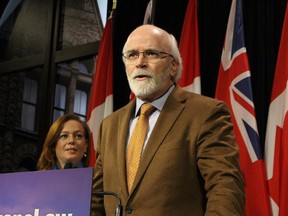 Dr. Michael Strong, dean of Western University's Schulich School of Medicine and Dentistry, was at Queen's Park on Thursday December 10 2015 in support of Rowan's Law, a bill to create a concussion protocol in Ontario. Strong said more needs to be done to protect people from the potentially life-changing impact of concussions. (ANTONELLA ARTUSO/Toronto Sun)
