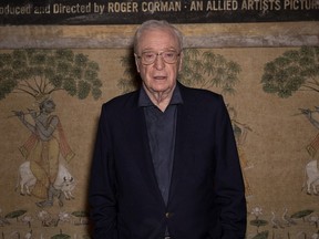 Michael Caine poses for photographers during a photo call for the film 'Youth' in London, Tuesday, Dec. 1, 2015. (Photo by Vianney Le Caer/Invision/AP)