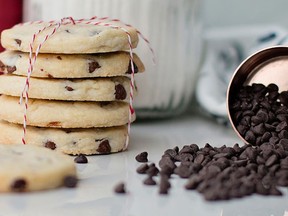 Milk Chocolate Chip Shortbread Cookies. (Photo: Bella Bucchiotti)