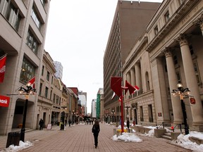 Pedestrians make their way along Sparks St. in downtown Ottawa Thursday, March 7, 2013.  Ottawa Sun files