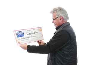 Submitted photo
Michael Dingee of Trenton won $100,000 with his ENCORE numbers. He plans to use the funds to pay off debts and help his children.