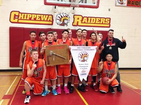 The Lasalle Lancers senior boys basketball team went a perfect 5-0 last weekend to claim the Tomahawk Tournament title in North Bay.
