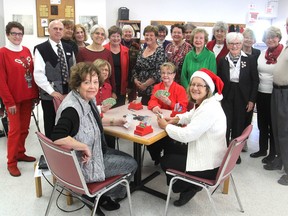 Members of the Kingston Duplicate Bridge Club, seen at the centre on Friday, have donated $8,900 to the Jerome Taylor Memorial/Whig-Standard Salvation Army Christmas Hamper Fund. (Michael Lea/The Whig-Standard)