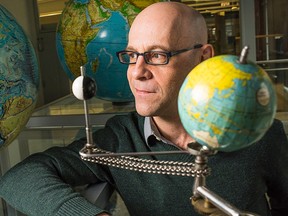 U of A physics professor Mathieu Dumberry says a rise in sea levels isn’t the only effect of melting glaciers – the Earth’s mass has shifted from the poles to the equator. Photo supplied