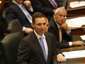 Ontario Progressive Conservative Leader Patrick Brown speaks in the legislature for the first time Sept. 14, 2015. (Jack Boland/Toronto Sun)