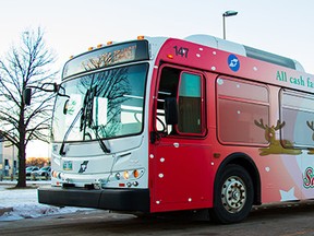 Winnipeg Transit's Santa Bus. (winnipegtransit.com)