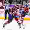 Edmonton's Dysin Mayo fires a slapshot during a WHL game between the Edmonton Oil Kings and the Medicine Hat Tigers at Rexall Place in Edmonton, Alta. on Sunday December 13, 2015. Ian Kucerak/Edmonton Sun/Postmedia Network