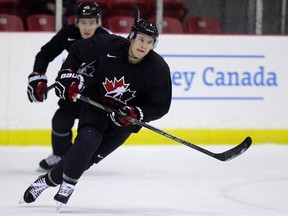 Joe Hicketts at Team Canada practice in Toronto ahead of the world junior on December 10, 2015. Craig Robertson/Toronto Sun/Postmedia Network