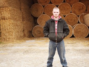Liam Griffin, 23, from Ireland is one of the many international farmers that work for Eckerlea Acres Limited in Seaforth.(Shaun Gregory/Huron Expositor)