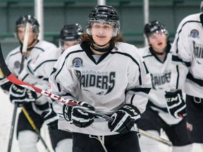Cullen Hinds scored the Napanee Raiders' first and last goals as they downed the Campbellford Rebels 5-1 in an Empire B Junior C Hockey League game Sunday afternoon in Napanee. (The Whig-Standard)