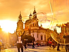 Prague's Baroque Old Town Square is alive with street performers, horse-drawn carriages, and even Segways. (photo: Dominic Arizona Bonuccelli)
