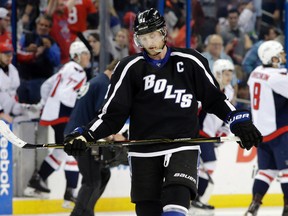 The Lightning and centre Steven Stamkos face the Maple Leafs in Toronto on Tuesday night. (Chris O'Meara/AP Photo)