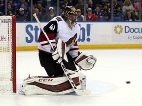 Coyotes goalie Mike Smith will be out of the lineup for at least two months with a core muscle injury. (Timothy T. Ludwig/USA TODAY Sports)