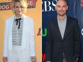 Kaley Cuoco and Paul Blackthorne. (WENN.COM)