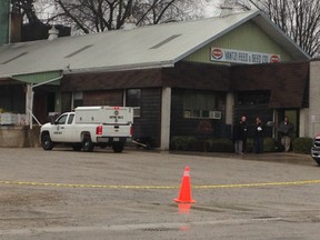 The Ontario Fire Marshal's office was in Tavistock Wednesday to investigate a small explosion and fire that took place at Yantzi's Feed and Seed Tuesday night. Three employees were injured but all three were released from hospital Wednesday. (BRUCE URQUHART/Sentinel-Review)