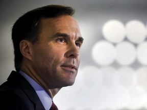 Canada's Finance Minister Bill Morneau speaks to the economic community during a luncheon in Toronto, December 14, 2015. REUTERS/Mark Blinch