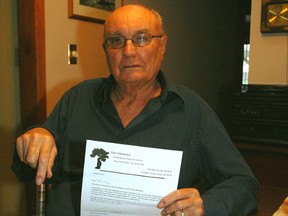 Stan Boughton, 82, is on the wait list for a hip transplant at St. Thomas Elgin General Hospital and is unlikely to get a surgery date before April 2016. Broughton is one of 28 wait-listed patients to receive a letter informing them the hospital cannot accomodate more surgeries before April because it would exceed STEGH's funded joint surgery allotment.
