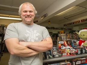 Kingston Gaming Nexus owner Michael Wibberley will be among hundreds of Star Wars fans packing theatres tonight to see Star Wars: The Force Awakens. (Marc-Andre Cossette/For the Whig-Standard)