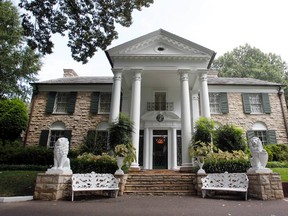 This August 2010 file photo, shows Graceland, Elvis Presley's home in Memphis, Tenn. (AP Photo/Mark Humphrey, File)