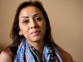 Ghuna Bdiwi, a 40-year-old Syrian-Canadian who recently won an international human rights award for her work defending human rights in Syria, pictured on Dec. 18, 2015. (Dave Abel/Toronto Sun)