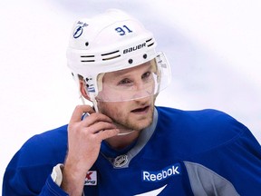 Tampa Bay Lightning forward Steven Stamkos. (THE CANADIAN PRESS/Nathan Denette)