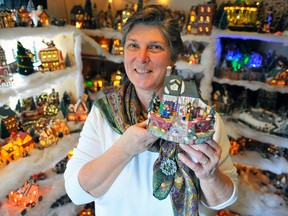 Sue Aldridge of Wyecombe has been adding to her Christmas village for 24 years and has a creation so large it takes up the front room of her home. (DANIEL R. PEARCE Simcoe Reformer)