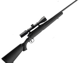 A .22-calibre Savage rifle, model 2250