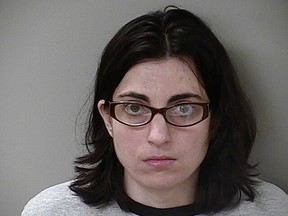 Anna Yocca is pictured in this undated booking photo provided by the Rutherford County Sheriff's Office. Yocca, accused of using a coat hanger to try to abort her 24-week-old fetus, pleaded not guilty to a charge of attempted first-degree murder in a Nashville-area court on December 22, 2015, a sheriff's official said.  REUTERS/Rutherford County Sheriff's Office/Handout via Reuters