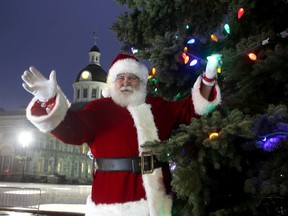 Santa Claus, who some may remember from Downtown Kingston's Santa in the Square, says goodbye to Kingston earlier this week before heading back to the North Pole to get ready for his big trip and return visit to Kingston this evening. Ian MacAlpine /The Whig-Standard/Postmedia Network
