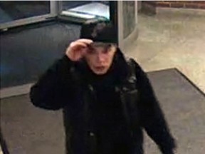 Durham Regional Police released surveillance camera image of man suspected in lewd act at Lakeridge Health in Oshawa Tuesday, Dec. 22, 2015.