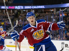 Brett Pollock takes the mid-season MVP award, leading the Oil Kings in points and plus-minus. (Ian Kucerak, Edmonton Sun)