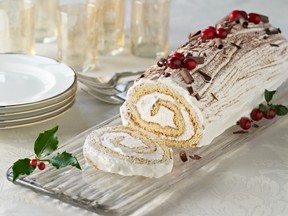 The traditional yule log.
