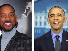 Will Smith and President Barack Obama. (Dan Jackman/WENN.com and AP Photo/Pablo Martinez Monsivais)