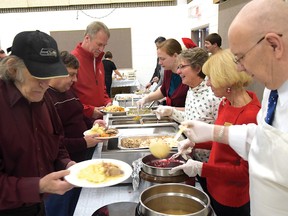 The Salvation Army's Feast of Friends returns to North Broadway Baptist Church of Friday, Dec. 25, from 2-4 p.m. The annual Christmas dinner will include turkey, potatoes, vegetables, salad and pies for dessert.