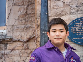Second-year Queen's engineering student Avery Ngo stands on campus on Dec. 23. Ngo will be spending this Christmas break in Kingston, away from his family in Vietnam. Marc-Andre Cossette/The Whig-Standard/Postmedia Network