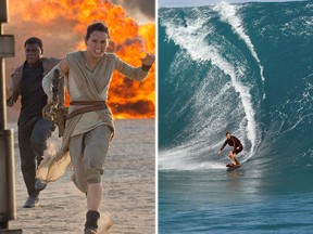 Star Wars: The Force Awakens and Point Break.