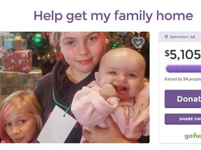 Dozens of people contributed to a GoFundMe account that paid for airline tickets home for Greg Doucette, 60, and his granddaughters Liberty, 11, and Brooklyn, 7. (gofundme.com screengrab)