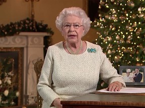 Queen Elizabeth II delivers her annual Christmas message. (YouTube screenshot)