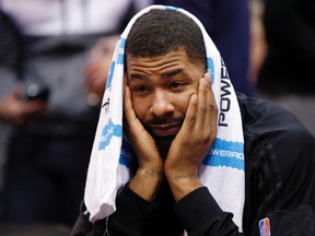 Suns forward Markieff Morris has apolgized for throwing a towel at coach Jeff Hornacek during Wednesday's game against the Nuggets. (Jeff Swinger/USA TODAY Sports)