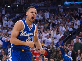 Warriors guard Stephen Curry became the fourth basketball player to be named the AP Male Athlete of the Year. (Kyle Terada/USA TODAY Sports)