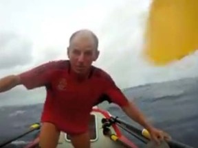 John Beeden is pictured in a screengrab of a YouTube clip uploaded in Jan 29. 2012. (soloatlanticrower/YouTube)