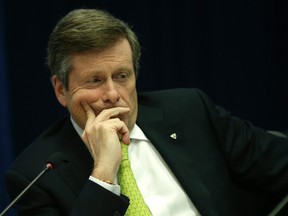 Mayor John Tory." (CRAIG ROBERTSON/Toronto Sun)