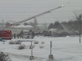 Early morning fire completely gutted Moose McGuire's in Almonte. SUBMITTED PHOTO