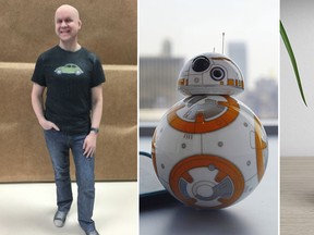 Selftraits, BB-8 and the Netatmo Welcome home security system are some of Steve Tilley's favourite tech toys of 2015. (Supplied/CP)