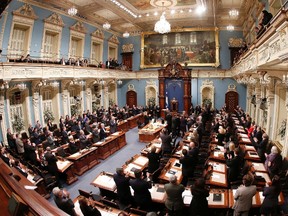 Members of the National Assembly (MNA)at the National Assembly in Quebec City in this October 30, 2012 file photo. (REUTERS/Mathieu Belanger)