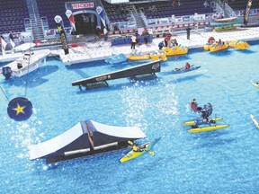 Visitors to the Toronto International Boat Show can have fun on the ?world?s largest indoor lake.? (Dave Sandford, Special to Postmedia News)