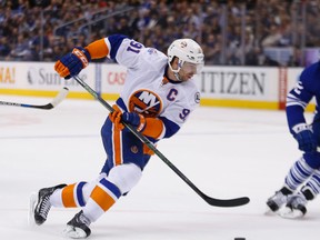Islanders captain John Tavares returned to his hometown by scoring a goal and an assist in a 6-3 win against the Maple Leafs in Toronto on Tuesday, Dec. 29, 2015. (Michael Peake/Toronto Sun)