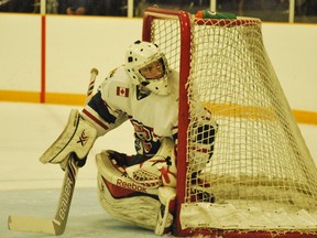 Rayside-Balfour Canadians goalie Mackenzie Savard has been stellar in net for the local NOJHL team, helping the Canadians enter the 2016 portion of the schedule with a 20-11-1-0 record.