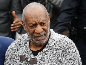 Bill Cosby arrives at court to face a felony charge of aggravated indecent assault on Wednesday in Elkins Park, Pa. (AP PHOTO)