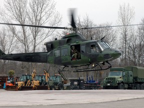 About 110 military reservists, including some from 31 Combat Engineer Regiment (The Elgins) took part in Exercise Royal Hunter in April 2014 in St. Thomas and in the Wallacetown area. Accompanying them was a helicopter from 400 Tactical Helicopter Squadron, CFB Borden.